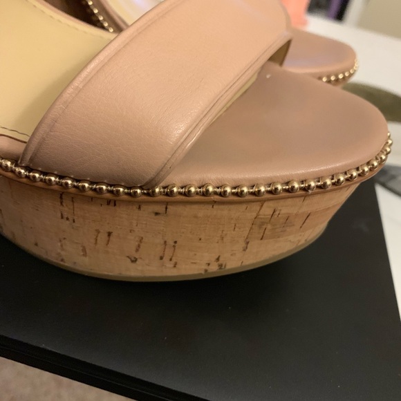 Genuine leather coach platform sandals - Picture 5 of 5